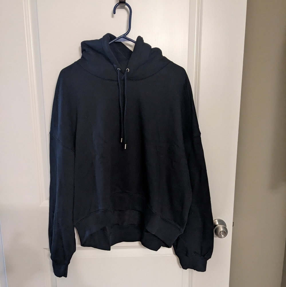 GAP Vintage Soft Cropped Hoodie XL True Black NWT Women